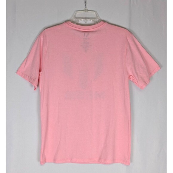 Messi Collection Boys Big Logo Graphic T Shirt Short Sleeve Pink Size XL Unisex - Picture 6 of 7